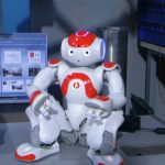 In questa foto si vede il Robot umanoide NAO.