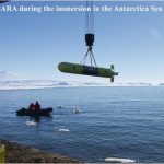In questa foto si vede il Robot sottomarino SARA.