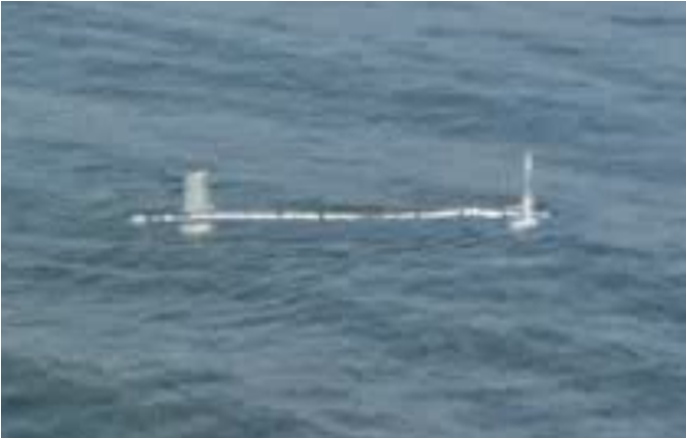In questa foto si vede il robot sottomarino Venus nel Lago di Bracciano.